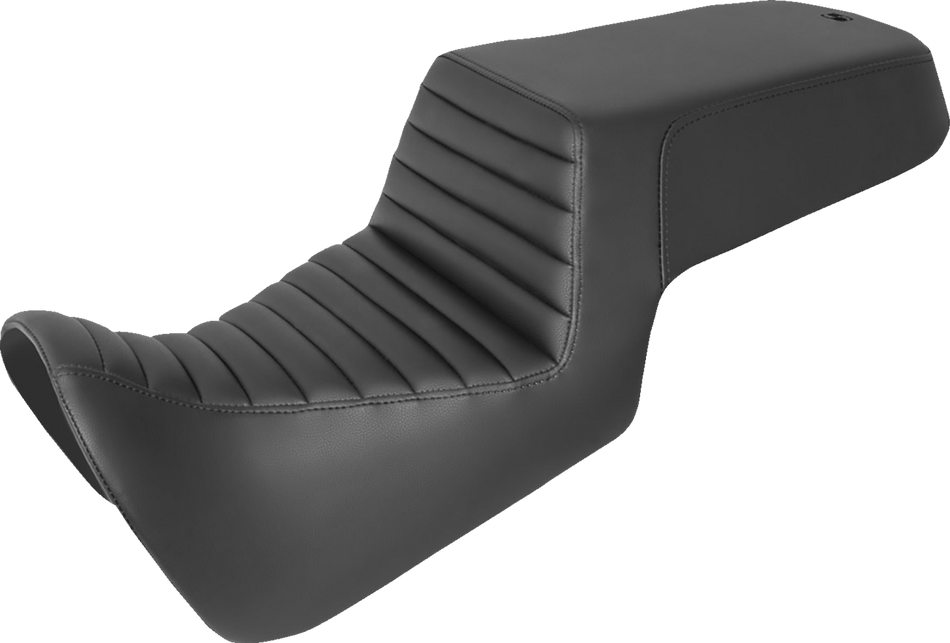 SADDLEMEN Step Up Seat - Front Tuck-n-Roll/Rear Smooth - Black 821-34-171