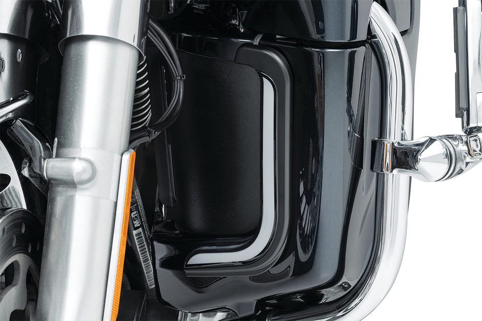 KURYAKYN Lower Fairing Lights - Tracer - Satin Black 2957