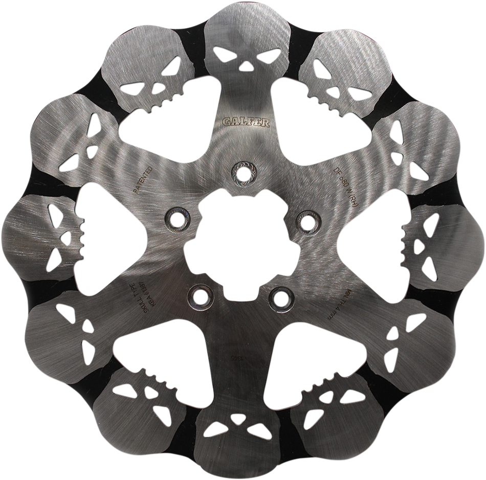 GALFER Skull Rear Rotor Solid Mount 11.5" DIAMETER  2000-2017  DF680RH