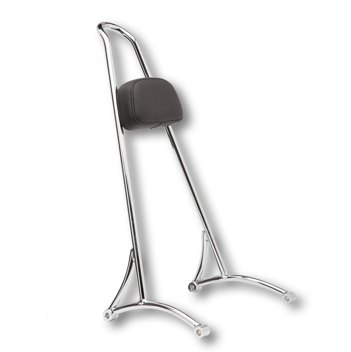 BURLY BRAND Tall Sissy Bar W/ Pad Chrome Dyna 06-17 B13-1505C
