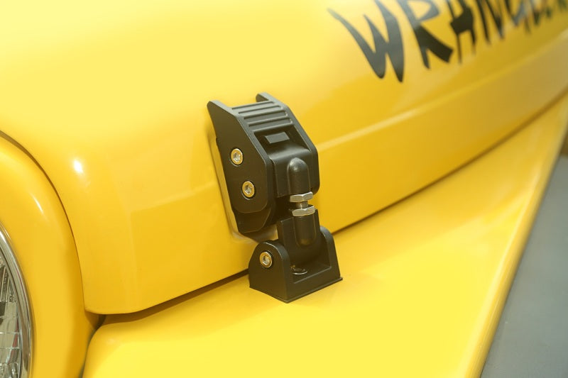 Rugged Ridge 97-06 Jeep Wrangler TJ Textured Black Hood Catches 11210.18