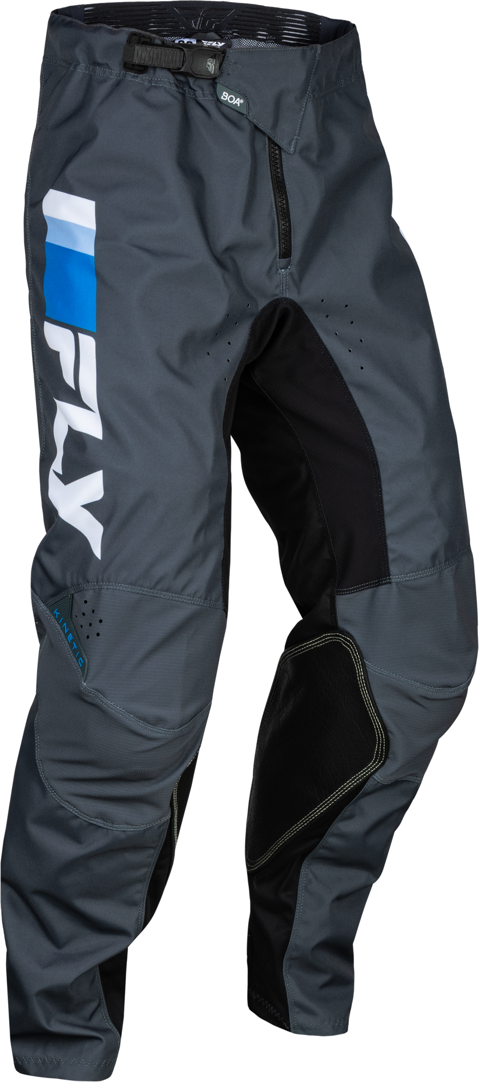 FLY RACING Kinetic Prix Pants Bright Blue/Charcoal/Wht Sz 30 377-43030