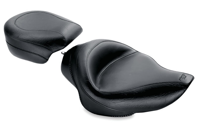 Mustang 04-21 Harley Sportster 3.3 Gallon Standard Touring Solo Seat - Black 76157
