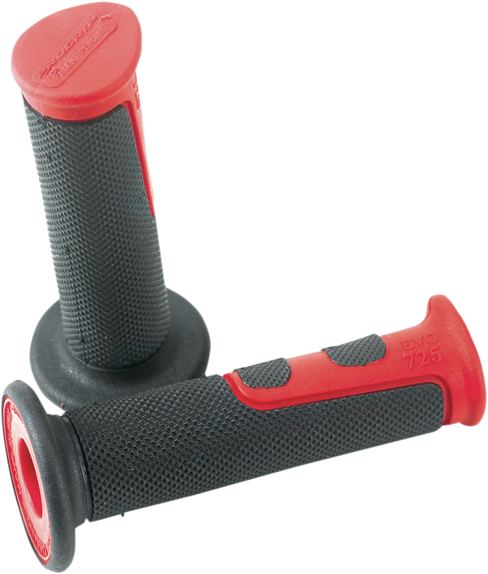 PRO GRIP Grips - EVO - 725 - Open Ends - Red/Black PA0725OERO02