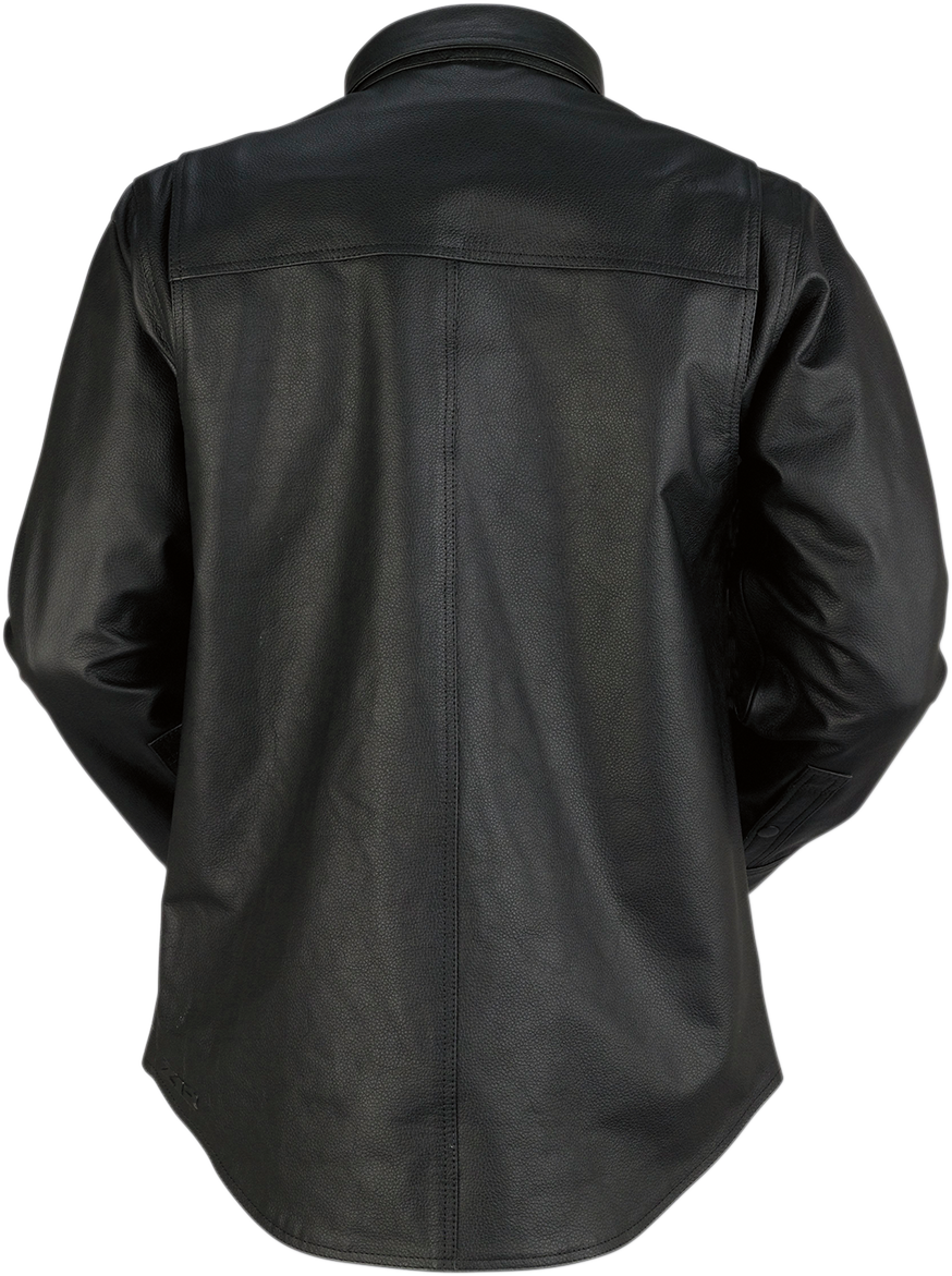 Z1R Motz Leather Shirt - Black - 3XL 2810-3398