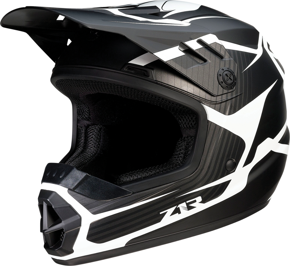 Z1R Youth Rise Helmet - Flame - Black - Medium 0111-1440