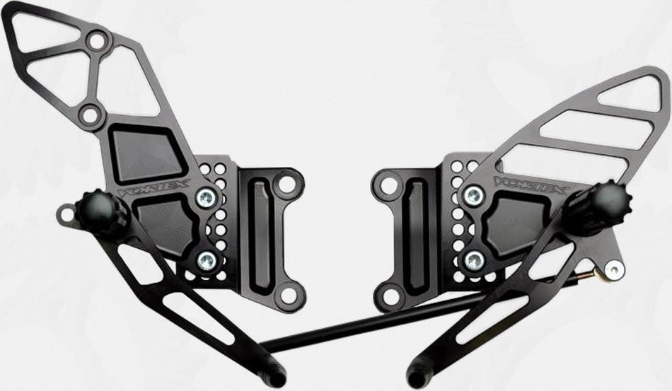 VORTEX Rear Set Complete Blk Kaw RS407K