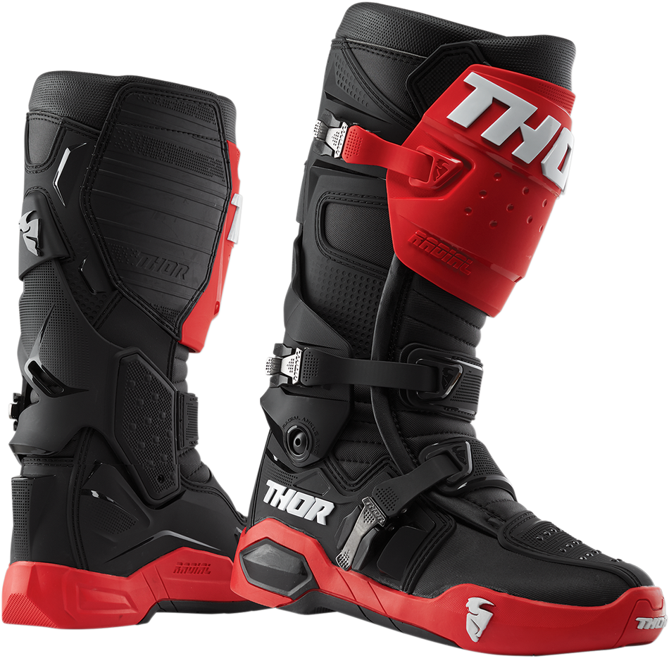 THOR Radial Boots - Red/Black - Size 11 3410-2248