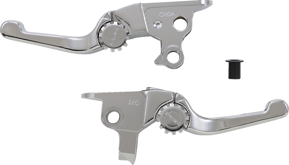 POWERSTANDS RACING Lever Set - Anthem - Shorty - Chrome 12-01666-20