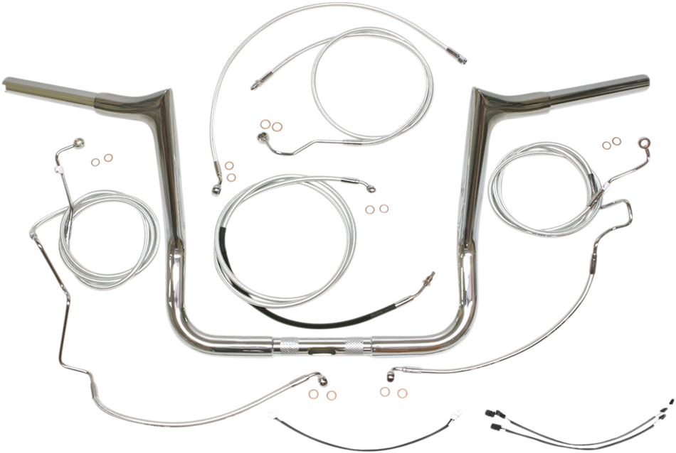 MAGNUM Handlebar Kit - Viking - 12" - Sterling Chromite II 38869-412