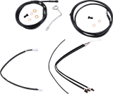 BURLY BRAND Control Kit - 18" Ape Hanger Handlebars - ABS B30-1187