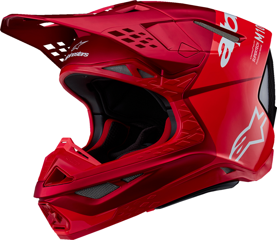 ALPINESTARS Supertech M10 Helm - Flood - MIPS® - Rot Fluo/Rot - XS 8301023-3003-XS