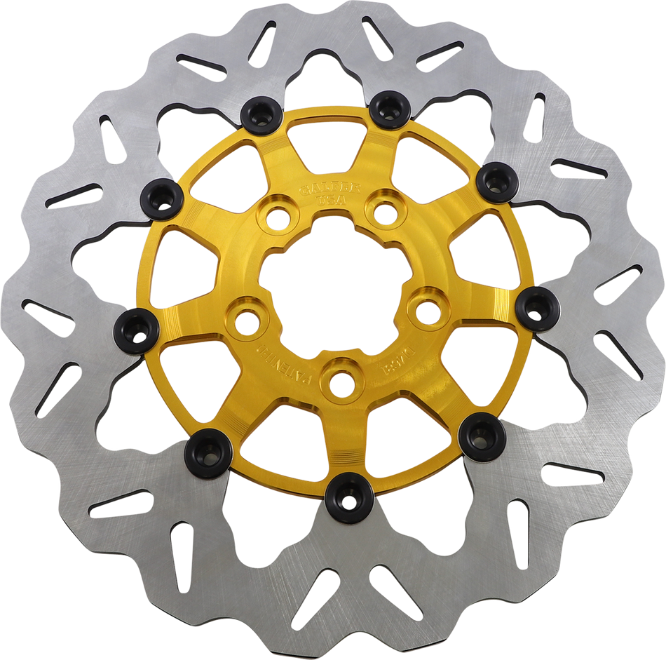 GALFER Rear Wave Floating Rotor Gold F00-17 BT00-10 XL 11.5" DF681CW-G