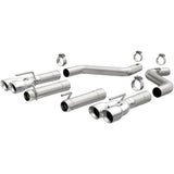 MagnaFlow Axle-Back, SS, 3in, Quad Split Rear 3.5 Tips 2015 Dodge Challenger incl SRT Hellcat 19206