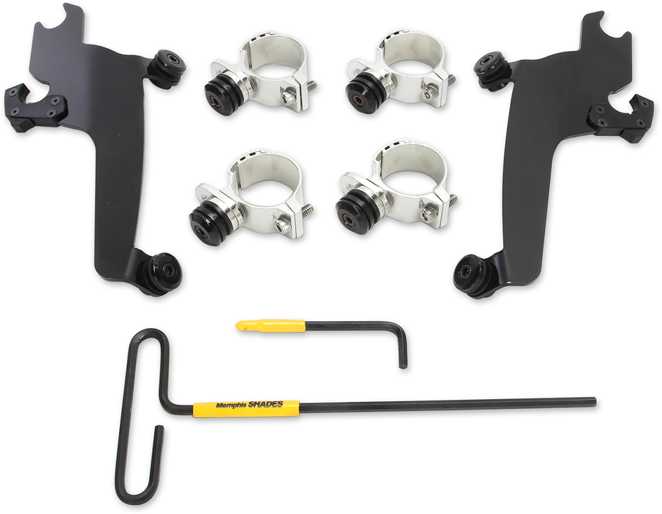 MEMPHIS SHADES Trigger Lock Sportshield Mounting Kit - Vegas - Black MEB2020