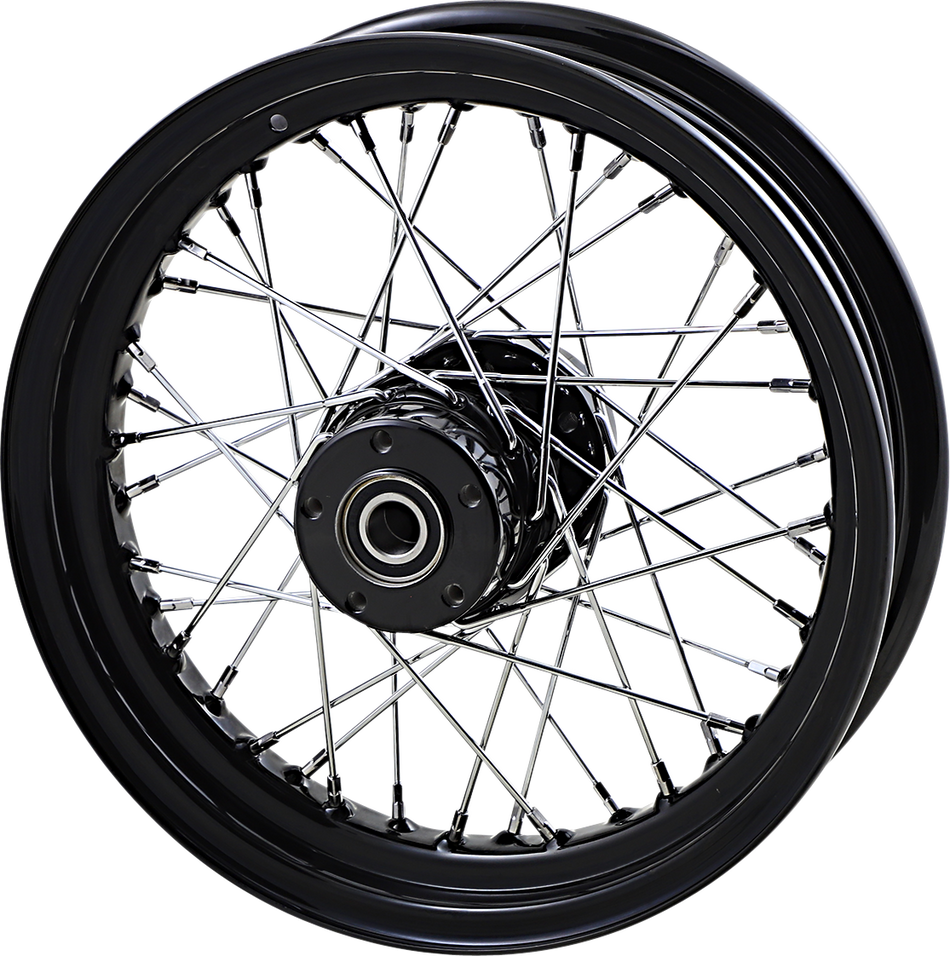 DRAG SPECIALTIES Rear Wheel - Single Disc/No ABS - Black - 16"x3.00" - '02-'07 FLT 64350AB