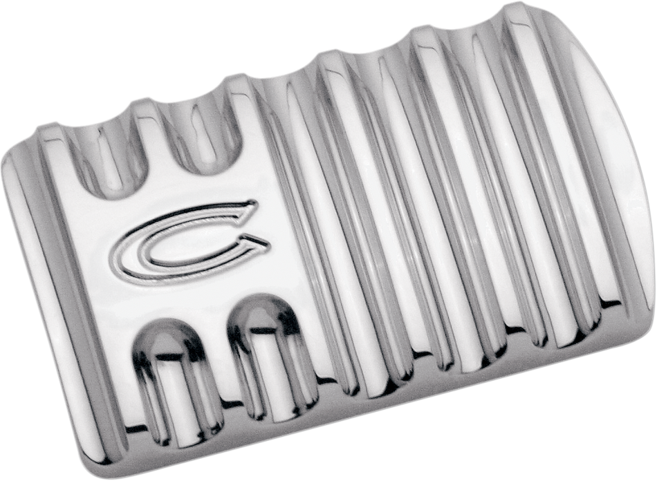 COVINGTONS Brake Pedal - Finned - Chrome C1042-C