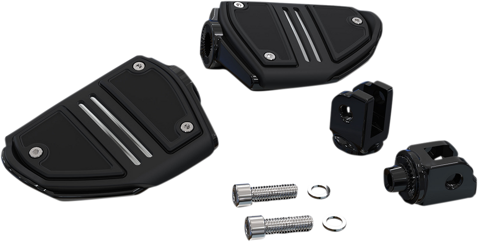 CIRO Twin Rail Footpeg - Black - Softail 61427