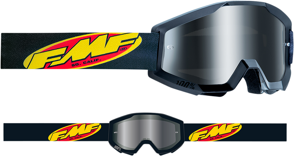 FMF Youth PowerCore Goggles - Core - Black - Silver Mirror F-50055-00002 2601-3022