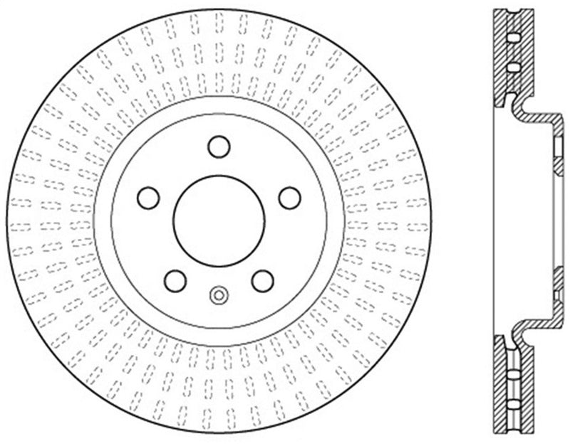 StopTech Slotted Sport Brake Rotor 126.33136SL