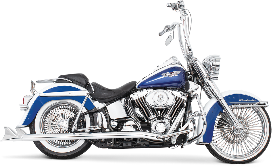 FREEDOM Sharktail Duals Chrome 2.5"Odx32" `97-06 Softail HD00202