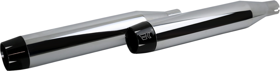 KHROME WERKS 3-1/2" Softail Shredder Slip-On Mufflers - Chrome Softail  2018-2024 202520