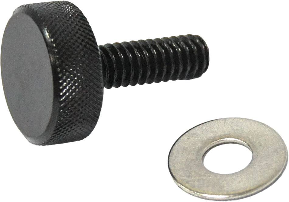 HARDDRIVE Knurled Seat Knob 1/4-20 Black 05-330BK