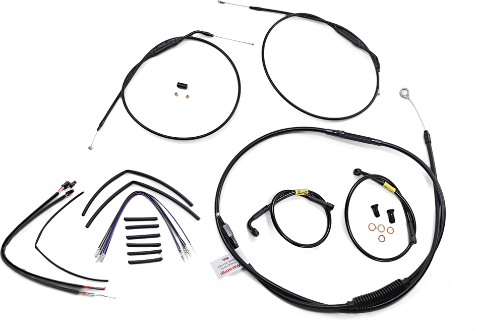 BURLY BRAND Handlebar Cable and Brake Line Kit - 14" Wide Glide Gorilla Handlebars B30-1215