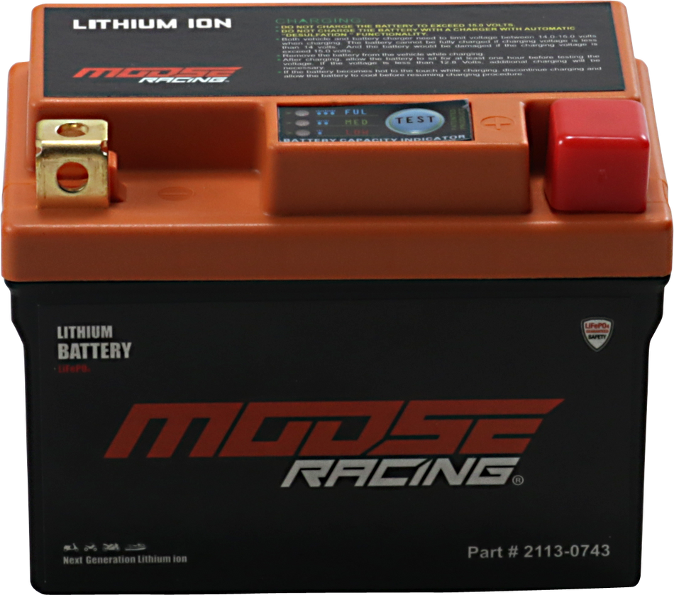 MOOSE RACING Li-Ion Battery - HUTZ75-FP HUTZ7S-FP