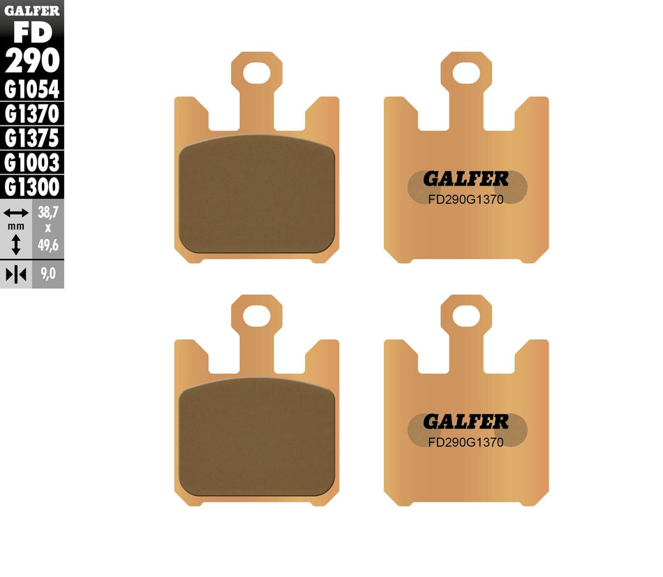 GALFER Brake Pads Sintered Fd290g1370 FD290G1370