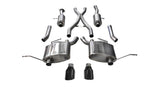Corsa 15-16 Jeep Grand Cherokee Black 2.5in Dual Rear Exit Cat-Back Exhaust 14991BLK