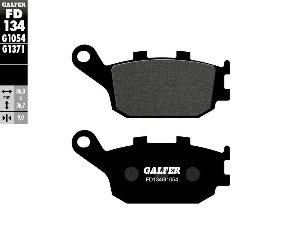 GALFER Brake Pads Semi Metallic Fd134g1054 FD134G1054