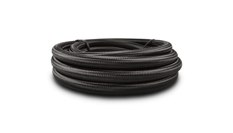 Vibrant -4 AN Black Nylon Braided Flex Hose (10 foot roll) 11964