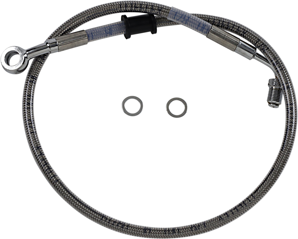 DRAG SPECIALTIES Brake Line - Front (Upper) - Stainless Steel 618620