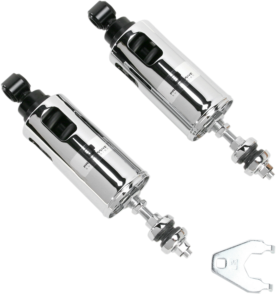 PROGRESSIVE SUSPENSION 422 Series Adjustable Shocks - Chrome - Standard 422-4037C