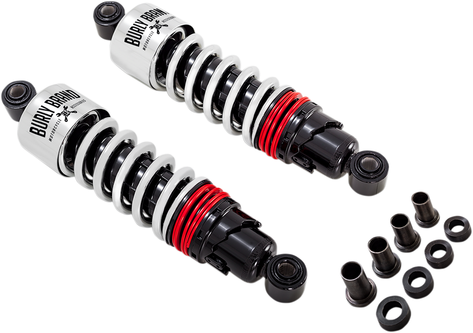 BURLY BRAND Slammer Plus Shocks - Chrome - FLH B28-1204