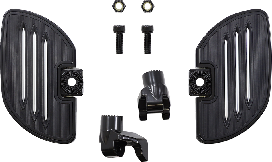 SHOW CHROME Driver Floorboards - Black - Ryker 41-404BK