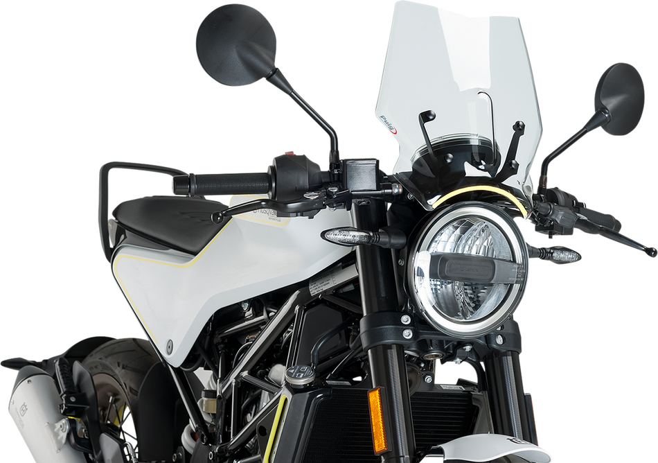 PUIG HI-TECH PARTS New Generation Windscreen - Clear - Husqvarna 9702W