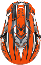Casco AFX FX-17Y - Mariposa - Naranja mate - Pequeño 0111-1381