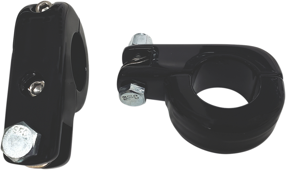 RIVCO PRODUCTS Clamps - 1-1/4" - Matte Black MV225MB