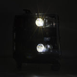 AlphaRex 16-18 Chevy 1500HD LUXX LED Proj Headlights Alpha-BK w/Seq Atv Lgt / SeqSig (Req PN 810023) 880233