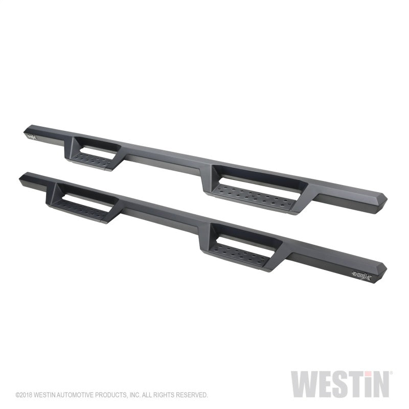 Westin 2019 Chevrolet Silverado / GMC Sierra 1500 Crew Cab Drop Nerf Step Bars - Textured Black 56-14135