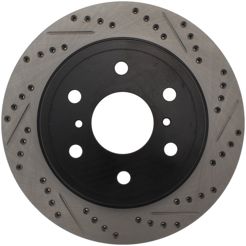 StopTech 07-10 GMC Sierra (w/ Rear Drum) / 07-09 GMC Yukon Rear Left Slotted & Drilled Rotor 127.66065L