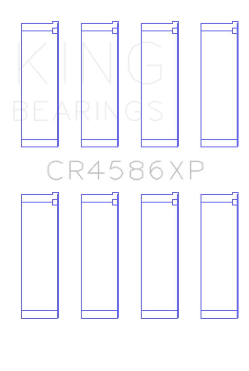 King Mitsubishi 4B11T EVO X 2007+ (Size 0.25) Performance Rod Bearing Set GCR4586XP0.25