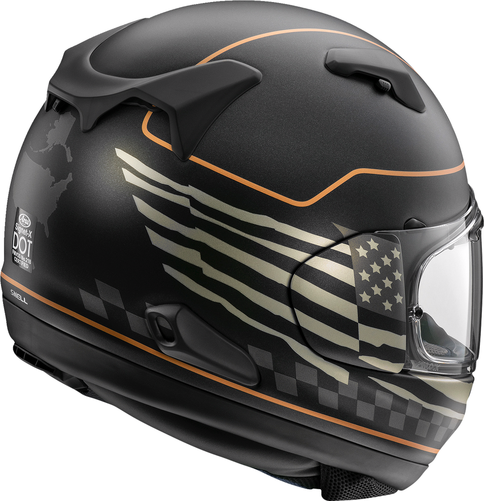 ARAI Signet-X Helmet - US Flag - Black Frost - XS 0101-15953