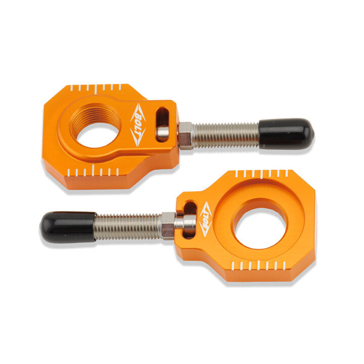 BOLT Chain Adjuster Blocks Ktm Orange CHAD-KTM.OR