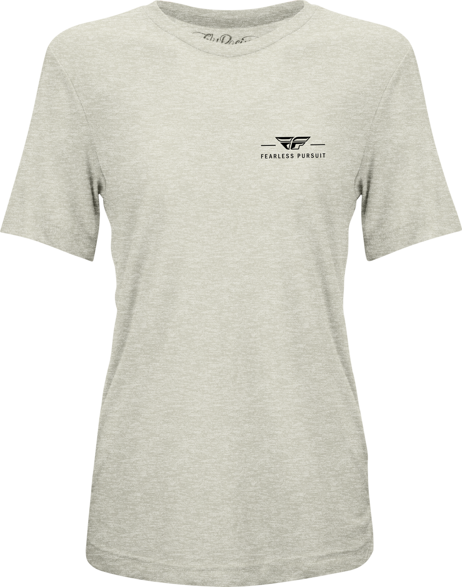 FLY RACING Women's Fly Motto Tee Cream 2x 356-00542X