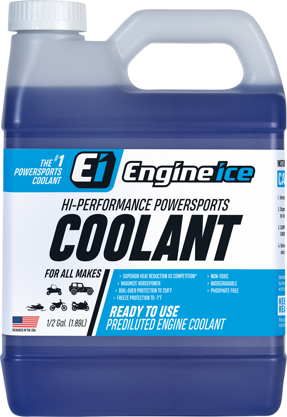 ENGINE ICE Premixed Motorcycle Coolant - 64 U.S. fl oz. 10850