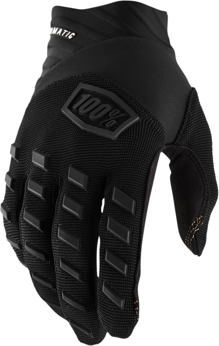 100% Airmatic Gloves - Black/Charcoal - Medium 10000-00001