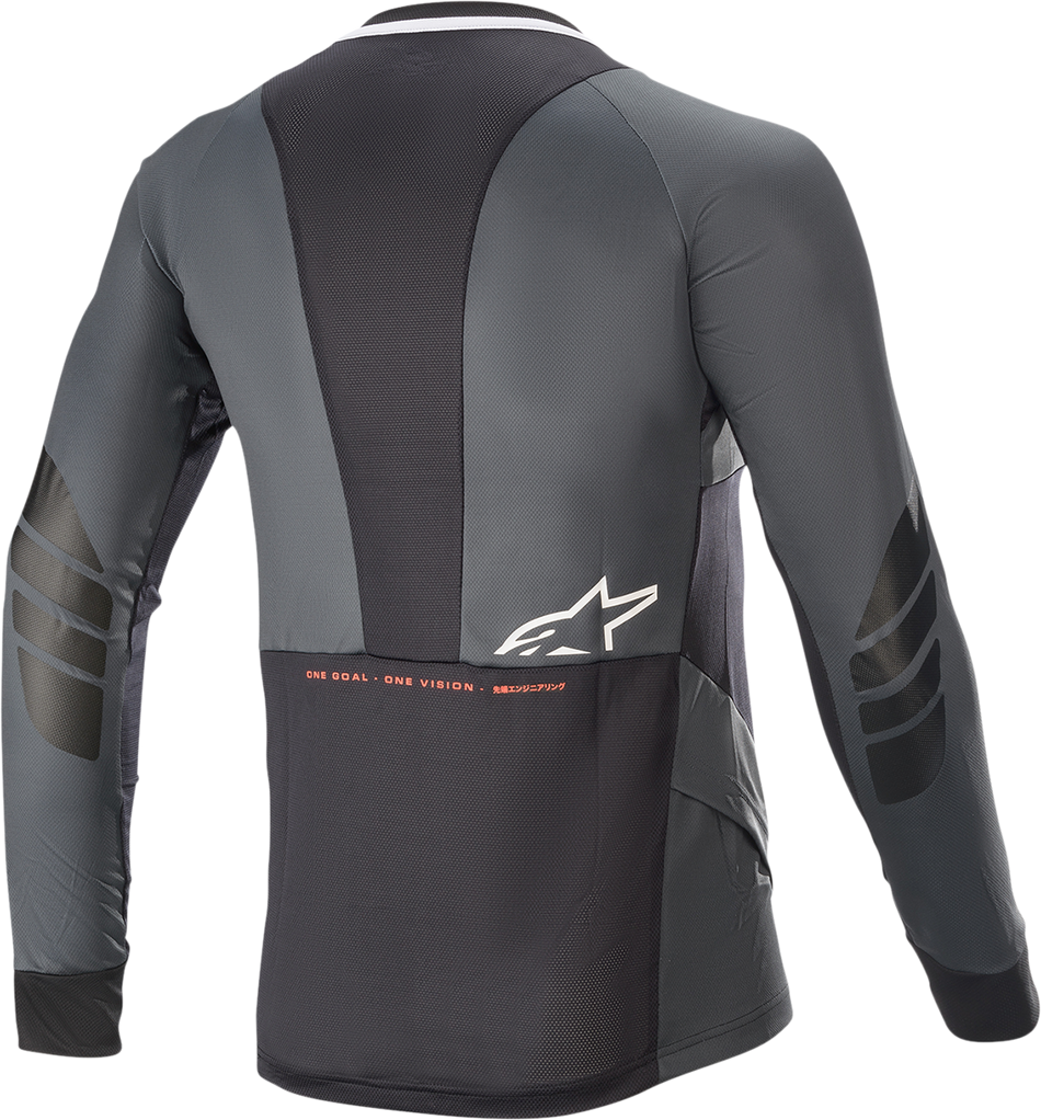 ALPINESTARS Drop 8.0 Long-Sleeve Jersey - Black/Coral - Large 1766921-1793-LG